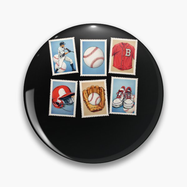 Item preview, Vintage Baseball Stamps designed and sold by krystalRomanart.