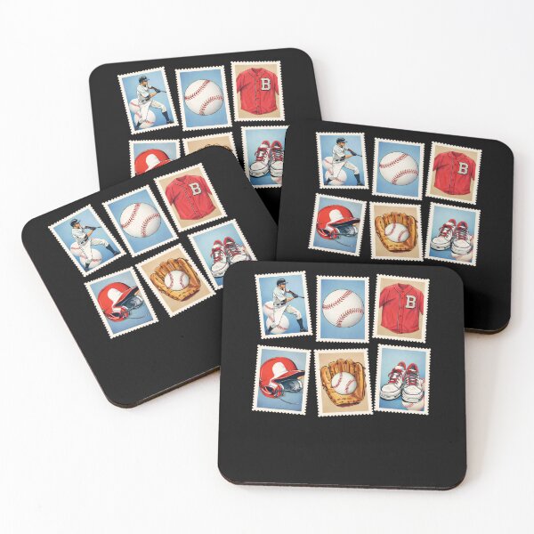Item preview, Vintage Baseball Stamps designed and sold by krystalRomanart.