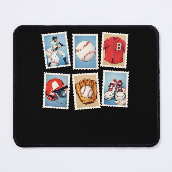 Item preview, Vintage Baseball Stamps designed and sold by krystalRomanart.