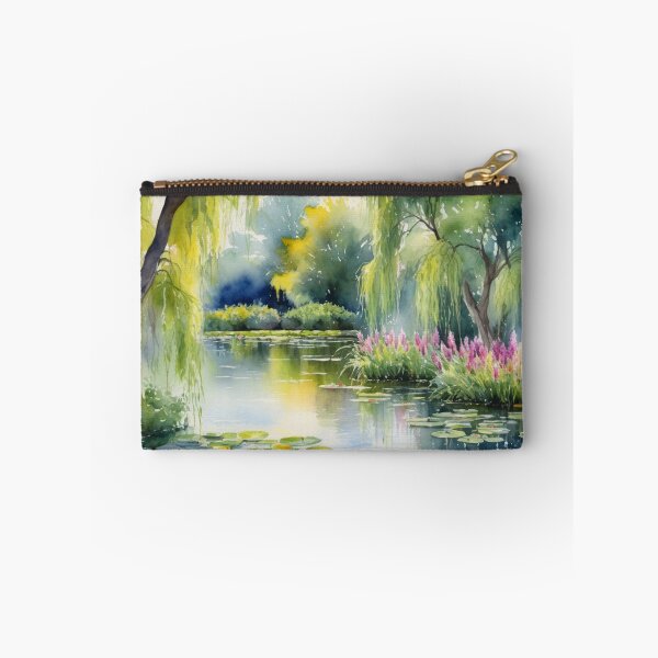 Item preview, Weeping willows by the water lily pond designed and sold by Kraftbaum.