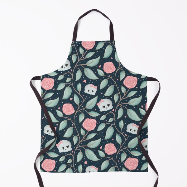 Item preview, Cute Gothic Skull & Rose Pattern – Romantic Floral Goth Design | Hand Drawn Pastel Skull Illustration designed and sold by Ilikeiwantilove.