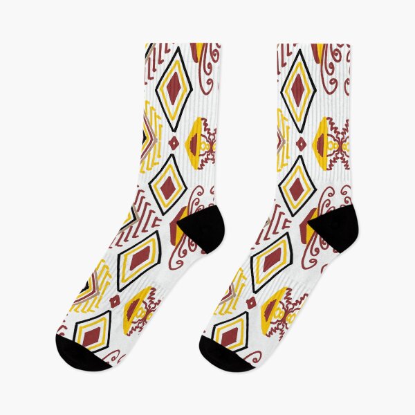 Item preview, A traditional  floral design in white, red and yellow  designed and sold by Sukjai@Design.