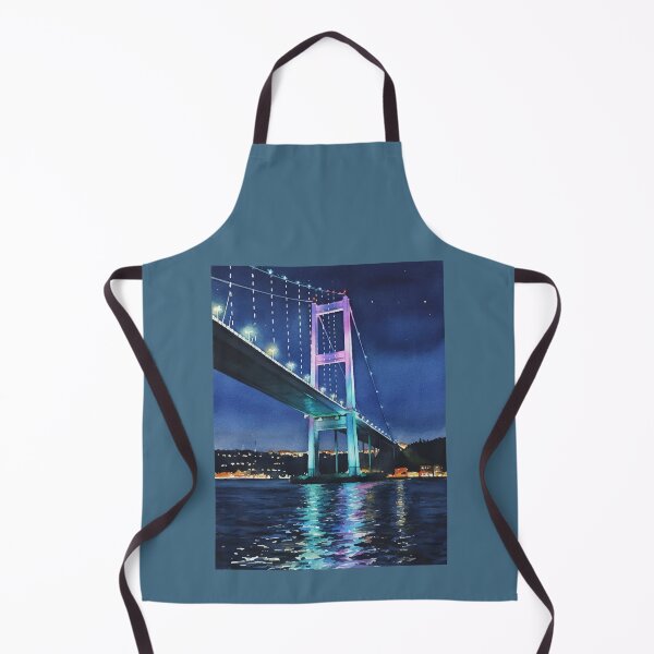 Item preview, Bosphorus Bridge Tower - Vertical Night Neon designed and sold by TheDesignDen21.