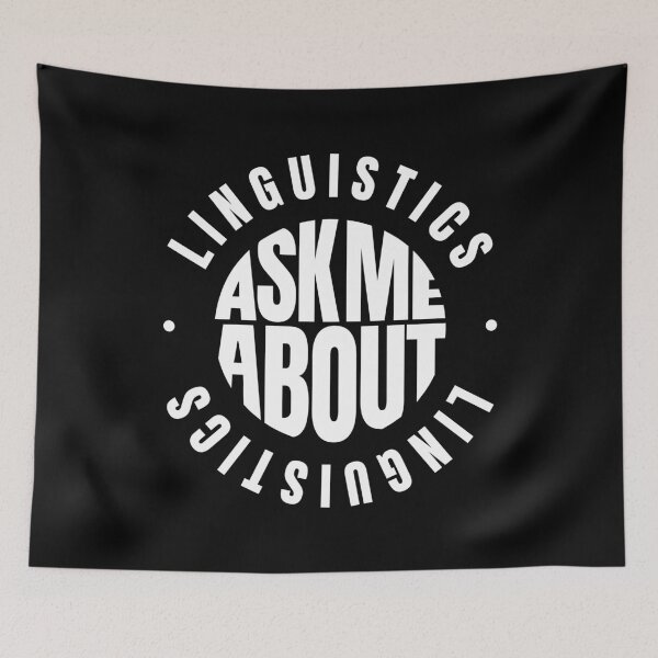 Item preview, Ask Me About Linguistics  designed and sold by MaryAller.