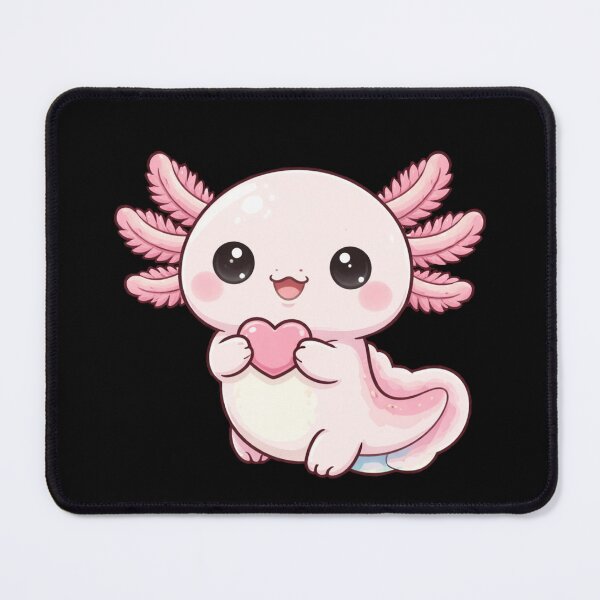 Item preview, Cute Axolotl Mascot Kawaii Vector Illustration Pastel Color Clean Line Art Axolotl Design for Stickers and Apparel designed and sold by OnPointOutfits.