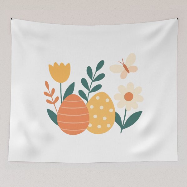 Item preview, Aesthetic Easter Eggs & Wildflowers - Pastel Spring Floral designed and sold by Hydravisions.
