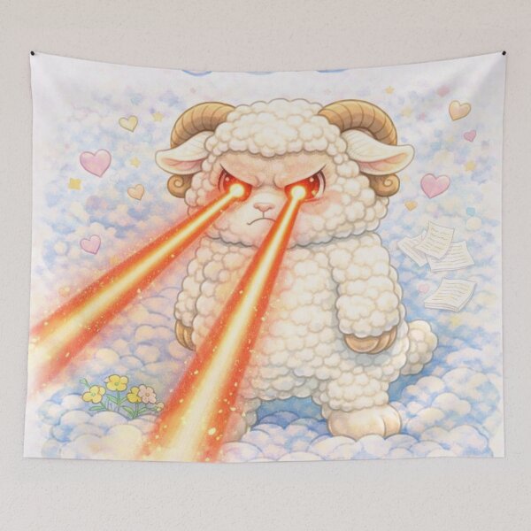 Item preview, Care Glare Sheep | Laser Eyes CareSheep Parody (Sheepism) designed and sold by Thpoar.