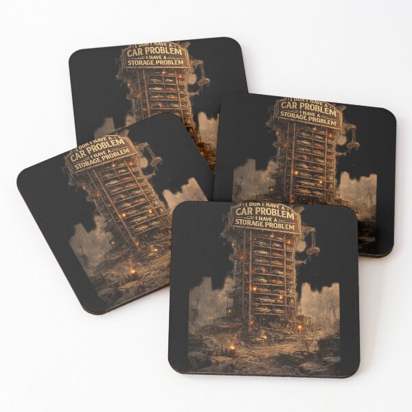 Item preview, I Don’t Have a Car Problem I Have a Storage Problem — Post-Apocalyptic Parking Tower designed and sold by VibeOffline Studio.