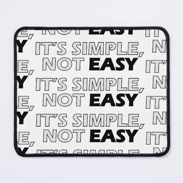 Item preview, It's Simple, not easy designed and sold by Positive Mindzet!.
