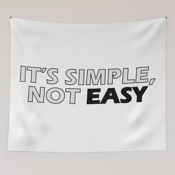 Item preview, It's Simple, not easy designed and sold by Positive Mindzet!.