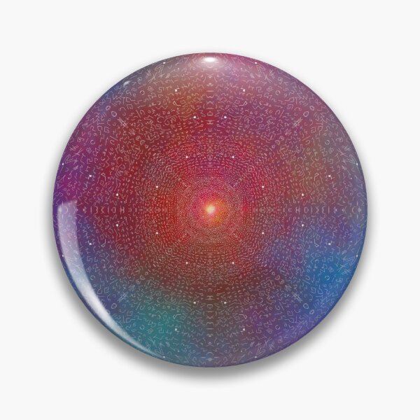 Item preview, Alien Message Galaxy - Cosmic Symbol Mandala Art designed and sold by MayDodo.