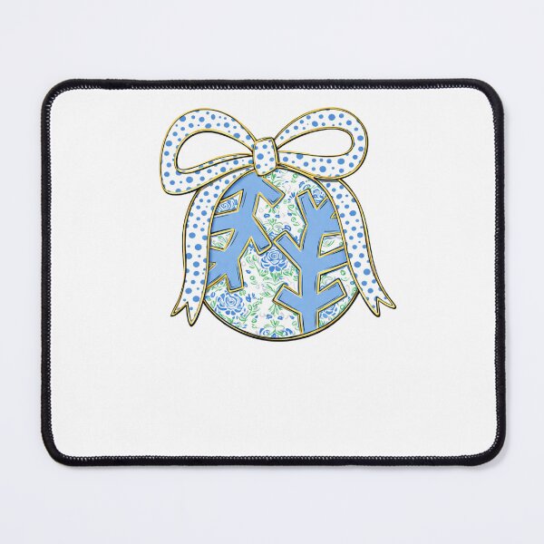 Item preview, Blue Floral Baseball Softball designed and sold by krystalRomanart.