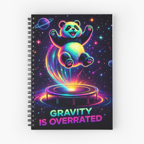 Item preview, Gravity Buster – Neon Panda in Space  designed and sold by Dogandesighn.
