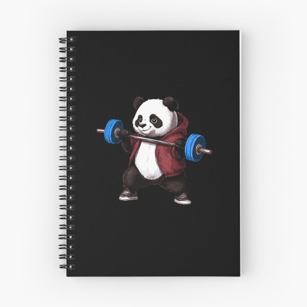Item preview, Panda with barbell designed and sold by Soulskier.