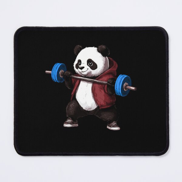 Item preview, Panda with barbell designed and sold by Soulskier.