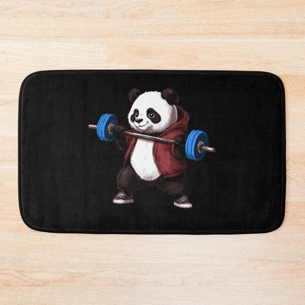 Item preview, Panda with barbell designed and sold by Soulskier.