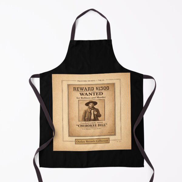 Item preview, Cherokee Bill Wanted Poster Tee | Outlaw Records Collection Frontier Archive Design designed and sold by POD DYNASTY.