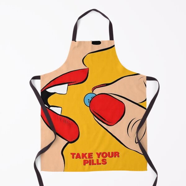 Item preview, Take Your Pills Pop Art Lips Illustration designed and sold by SurfGlitch.