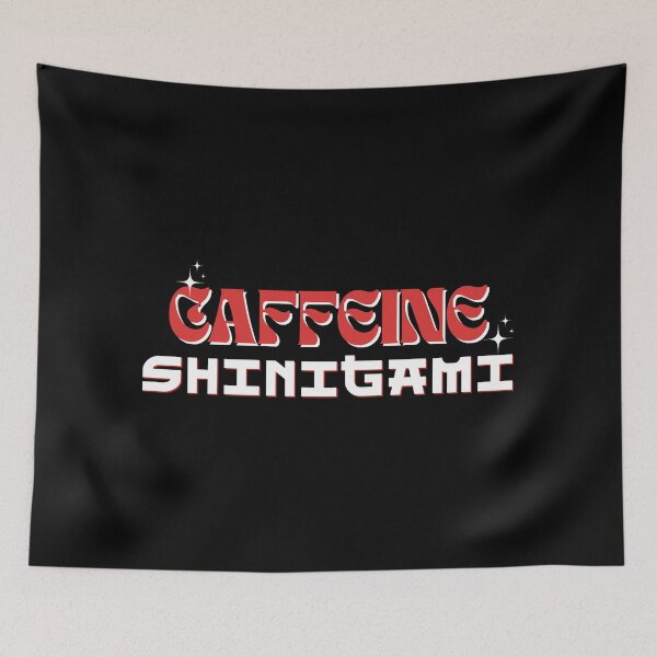 Artikelvorschau, Koffein-Shinigami Lustiges Anime-Kaffeeliebhaber-Zitat entworfen und verkauft von JB-designstudio.