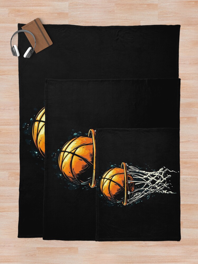 Thumbnail 5 of 6, Throw Blanket, Basketball designed and sold by HASHTAG2020.