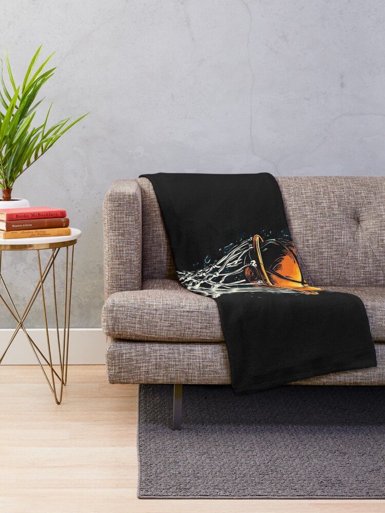 Thumbnail 2 of 6, Throw Blanket, Basketball designed and sold by HASHTAG2020.