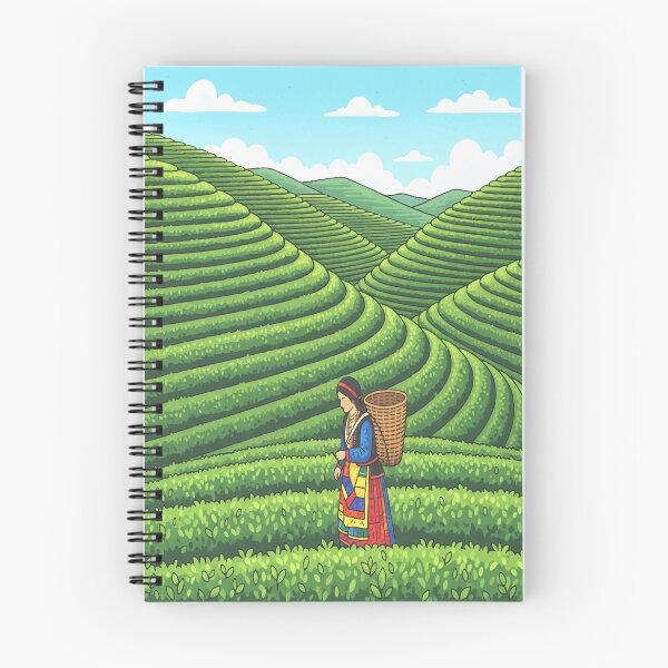 Item preview, Rize Tea Terraces - Vertical Emerald Green designed and sold by TheDesignDen21.