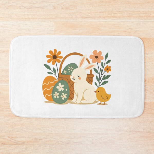 Item preview, Vintage Aesthetic Easter Bunny Basket | Cottagecore Spring designed and sold by Hydravisions.