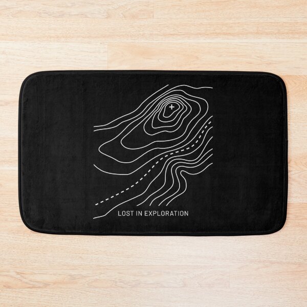 Item preview, Black and White Topographic Map designed and sold by MySimpleFlow.