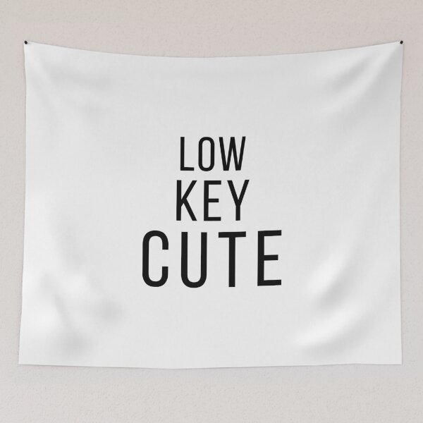 Item preview, Low Key Cute – Minimalist Charm Typography | Quiet Rizz Club designed and sold by VinciLab.