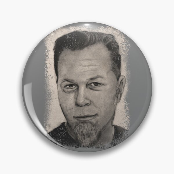 Item preview, Hetfield Realistic Pencil Portrait designed and sold by RonnyMilleo.