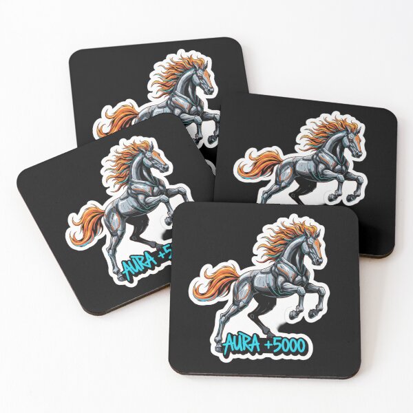 Item preview, Fire Horse - Aura +5000 Main Character Energy Sticker designed and sold by Ishqkidua.