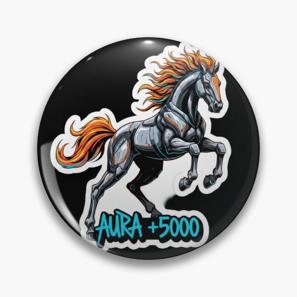 Item preview, Fire Horse - Aura +5000 Main Character Energy Sticker designed and sold by Ishqkidua.