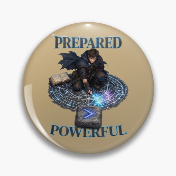 Item preview, Prepared Over Powerful Fantasy Mage — Strategy beats Strength designed and sold by SHHCreations.