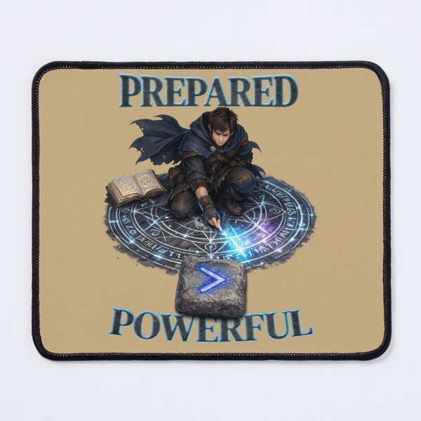 Item preview, Prepared Over Powerful Fantasy Mage — Strategy beats Strength designed and sold by SHHCreations.