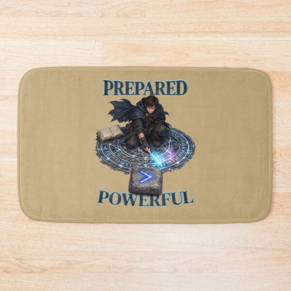 Item preview, Prepared Over Powerful Fantasy Mage — Strategy beats Strength designed and sold by SHHCreations.