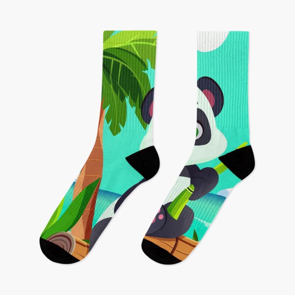 Item preview, Cute Panda on Tropical Beach  designed and sold by DesignbyAnnaM.