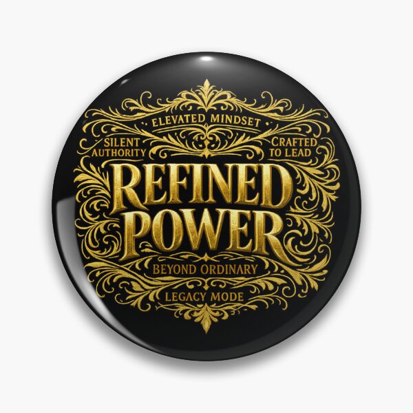 Item preview, Refined Power Luxury Typography Shirt – Modern Gold High Fashion Statement Streetwear Gift designed and sold by Williams Anderson.