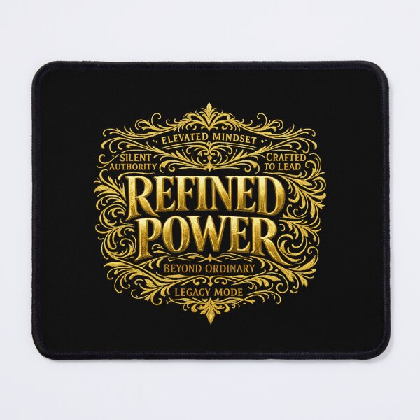 Item preview, Refined Power Luxury Typography Shirt – Modern Gold High Fashion Statement Streetwear Gift designed and sold by Williams Anderson.