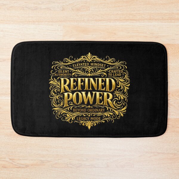 Item preview, Refined Power Luxury Typography Shirt – Modern Gold High Fashion Statement Streetwear Gift designed and sold by Williams Anderson.
