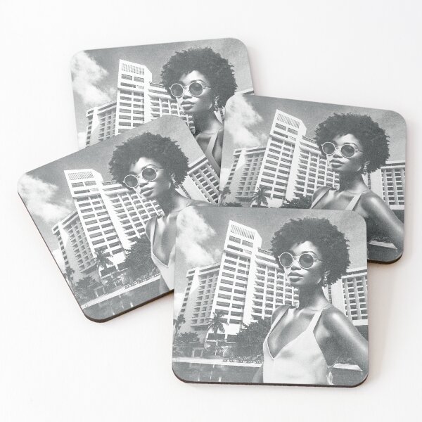 Item preview, Victoria Island Lagos Nigeria | Retro Vintage Travel Print designed and sold by MammothArt.