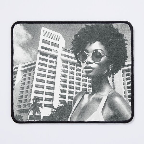 Item preview, Victoria Island Lagos Nigeria | Retro Vintage Travel Print designed and sold by MammothArt.