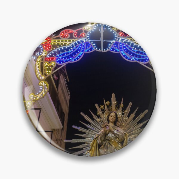 Item preview, Religious Night Procession With Illuminated Arch, Radiant Virgin Mary Statue, and Decorative Lights designed and sold by Nmallia.