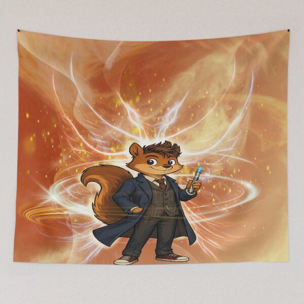 Item preview, Dr Squirrel – The 14th Doctor Returns designed and sold by SecretSquirrellDesigns.