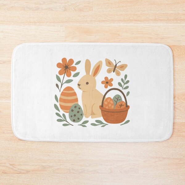 Item preview, Vintage Easter Bunny & Basket - Soft Floral Spring Aesthetic designed and sold by Hydravisions.
