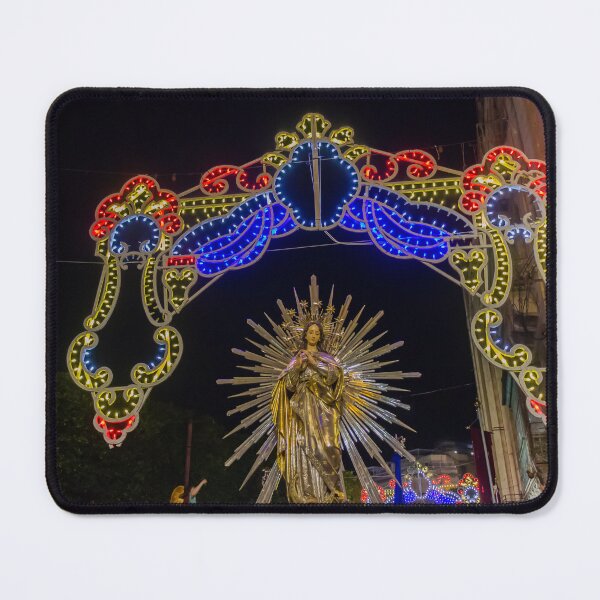 Item preview, Religious Night Procession With Illuminated Arch, Radiant Virgin Mary Statue, and Decorative Lights designed and sold by Nmallia.
