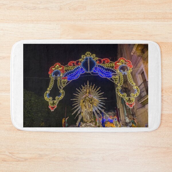 Item preview, Religious Night Procession With Illuminated Arch, Radiant Virgin Mary Statue, and Decorative Lights designed and sold by Nmallia.
