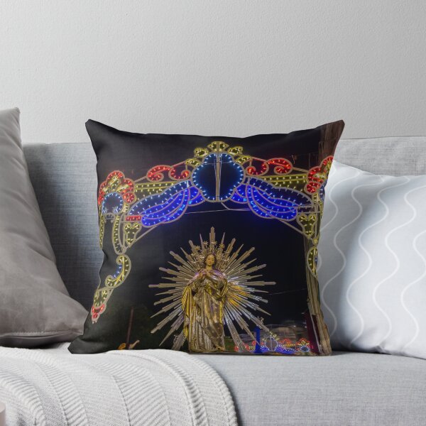 Item preview, Religious Night Procession With Illuminated Arch, Radiant Virgin Mary Statue, and Decorative Lights designed and sold by Nmallia.