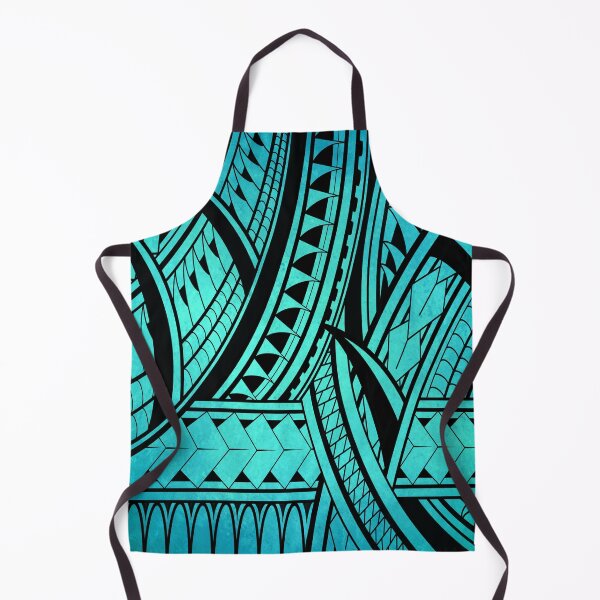Item preview, Teal Polynesian Flow Tribal Pattern designed and sold by artistwill.