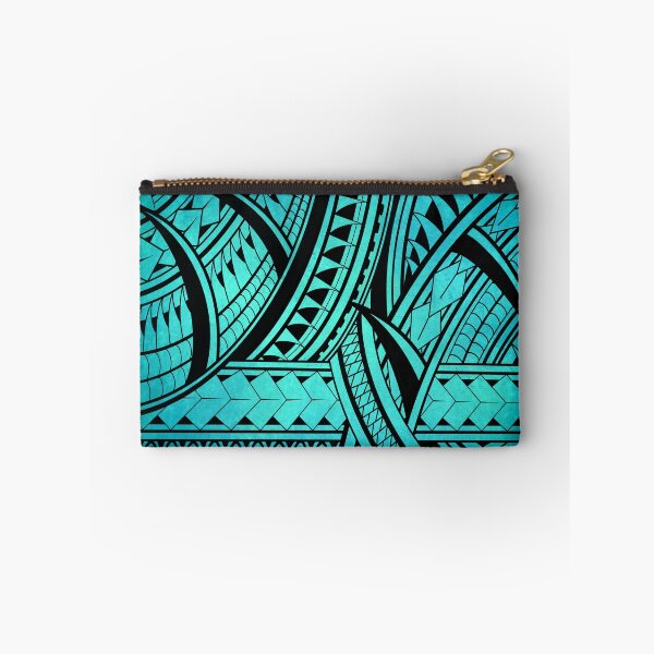 Item preview, Teal Polynesian Flow Tribal Pattern designed and sold by artistwill.