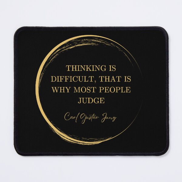 Item preview, Thinking is difficult... - Carl Gustav Jung designed and sold by JokeAndStyle.